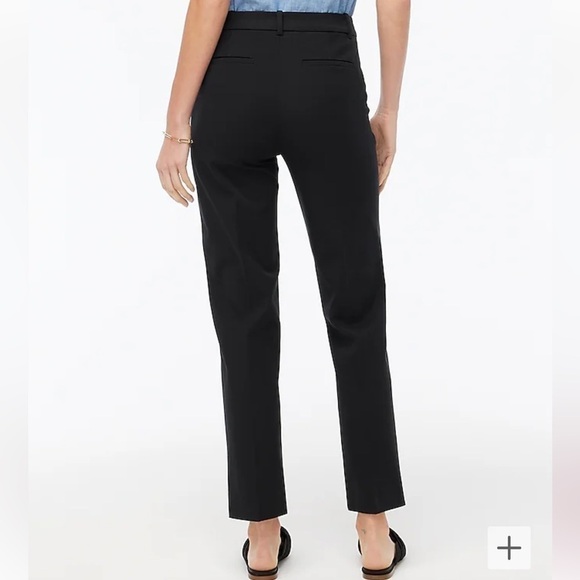 J. Crew Factory Petite Kallie straight leg pant BO900 Black 0P 0 - Picture 3 of 8